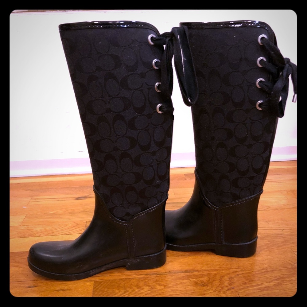 Coach rain boots